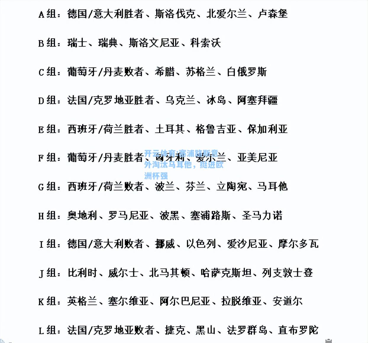 塞浦路斯意外淘汰马耳他，挺进欧洲杯强